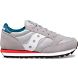 Saucony Jazz Original Kids' Sneakers Grey / Blue / Red | Canada 879XYUF